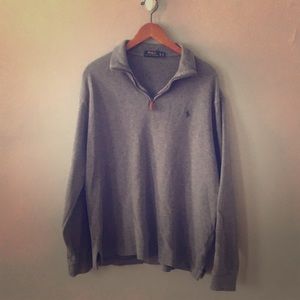 Gray Ralph Lauren quarter zip